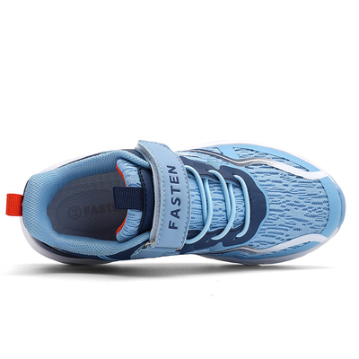 Niños zapatillas de deporte de piel de fibra microfibra material superior antideslizante encaje TPR EVA correr patinaje verano primavera otoño