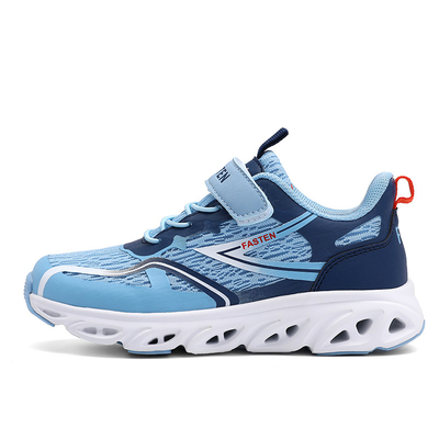 Niños zapatillas de deporte de piel de fibra microfibra material superior antideslizante encaje TPR EVA correr patinaje verano primavera otoño