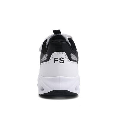 Niños zapatillas de deporte de piel de fibra microfibra material superior antideslizante encaje TPR EVA correr patinaje verano primavera otoño