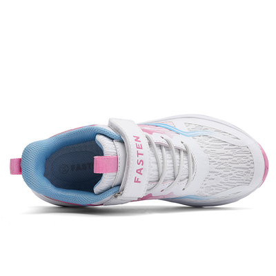 Niños zapatillas de deporte de piel de fibra microfibra material superior antideslizante encaje TPR EVA correr patinaje verano primavera otoño