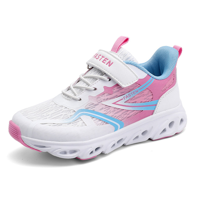 Niños zapatillas de deporte de piel de fibra microfibra material superior antideslizante encaje TPR EVA correr patinaje verano primavera otoño