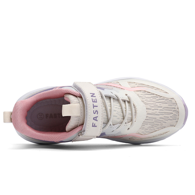 Niños zapatillas de deporte de piel de fibra microfibra material superior antideslizante encaje TPR EVA correr patinaje verano primavera otoño