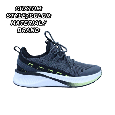 zapatillas de deporte de diseño fresco para hombres de cuero falso estilo superior encaje