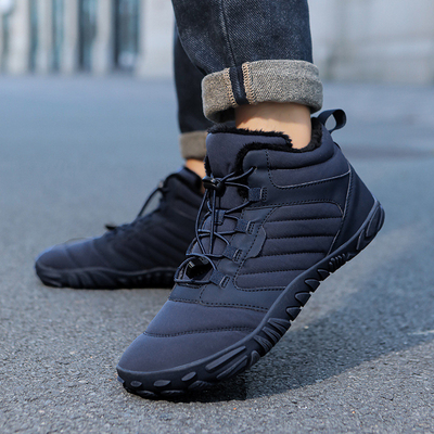 Botas de nieve para hombres, mujeres, al aire libre, estilo nuevo, diseño de invierno transfronterizo, antideslizante, impermeable, con forro de lana, caldo, zapatillas de algodón