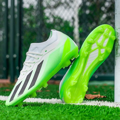 Al por mayor Calzado de fútbol de punta baja para niños AG Long Spikes Copa del Mundo TF Broken Spikes Calzado de entrenamiento de competición de hierba