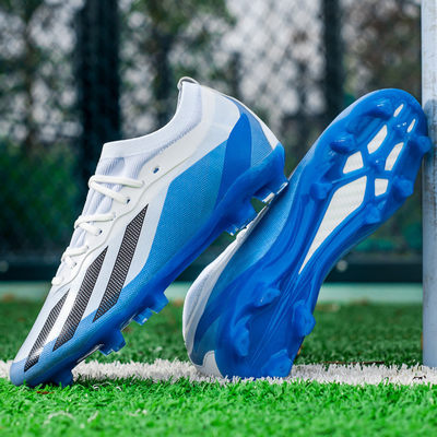 Al por mayor Calzado de fútbol de punta baja para niños AG Long Spikes Copa del Mundo TF Broken Spikes Calzado de entrenamiento de competición de hierba