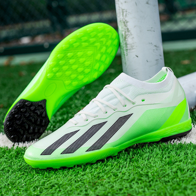 Al por mayor Calzado de fútbol de punta baja para niños AG Long Spikes Copa del Mundo TF Broken Spikes Calzado de entrenamiento de competición de hierba