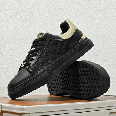 Nuevo cuero genuino suela superior de goma zapatos de hombre zapatos blancos zapatos de aumento de altura zapatillas de deporte de hombre zapatos de cuero casual