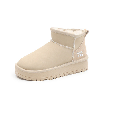 Botas de nieve para mujeres de invierno más veludo