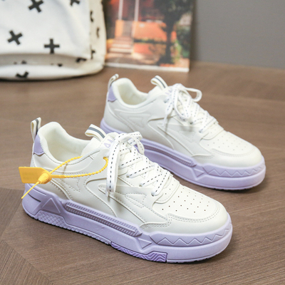 2024 Primavera Nueva Calzado de lona de suela gruesa Calzado de mujer Sneakers de juego completo