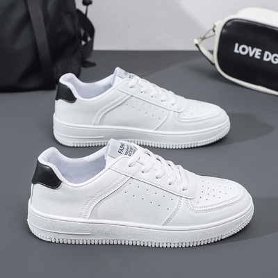 Sneakers Casual para hombres 2024 Spring New Style Moderno Todo-Match Sneakers Blancos zapatillas de suela de PVC