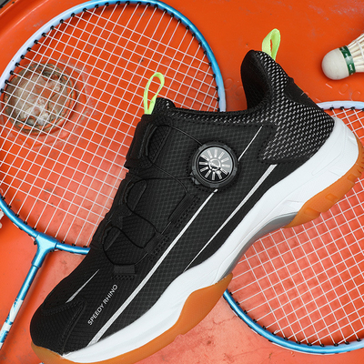 Zapatos de tenis personalizados Zapatos de bádminton con función antideslizante giratoria Diseño de moda para adolescentes Uso al aire libre