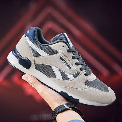 Sapatos de moda de primavera y otoño para hombres de diseño deportivo de malla transpirable, resistentes al deslizamiento, resistentes al desgaste y ligeros para correr