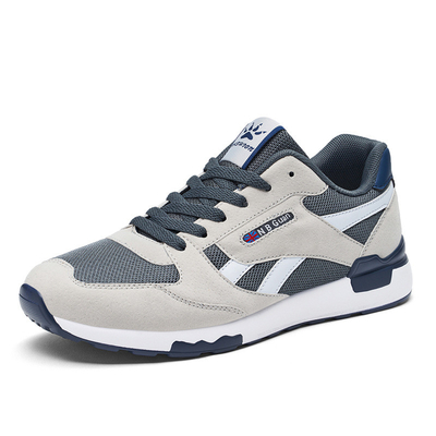 Sapatos de moda de primavera y otoño para hombres de diseño deportivo de malla transpirable, resistentes al deslizamiento, resistentes al desgaste y ligeros para correr
