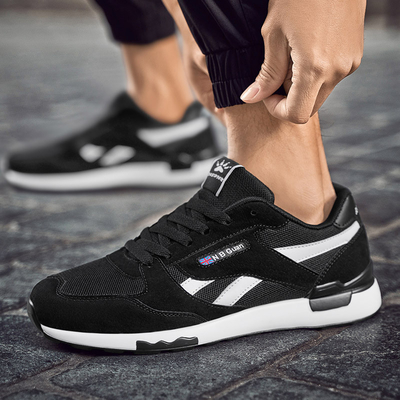 Sapatos de moda de primavera y otoño para hombres de diseño deportivo de malla transpirable, resistentes al deslizamiento, resistentes al desgaste y ligeros para correr