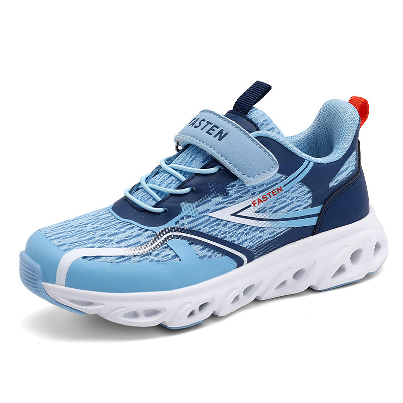 Niños zapatillas de deporte de piel de fibra microfibra material superior antideslizante encaje TPR EVA correr patinaje verano primavera otoño