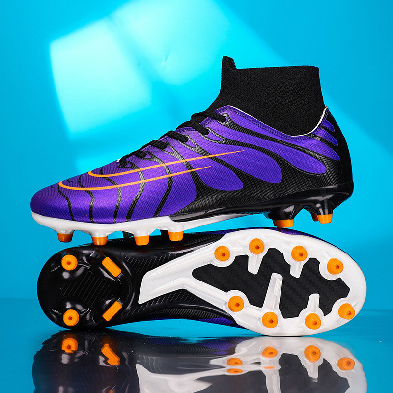Cristiano Ronaldo CR15 Euro Cup Calzado de fútbol con tacones Talones largos suelas para adultos Calzado de fútbol